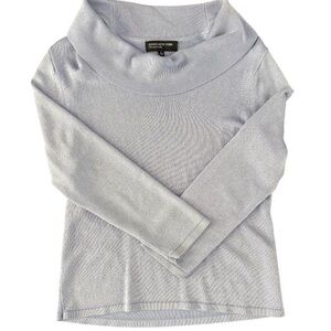 Jones New York Soft Light Blue Knit Top